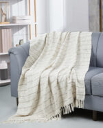 Premium All Season Beige Cotton Throw