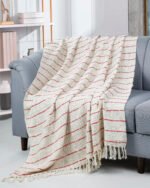 Premium All Season Red Cotton Throw