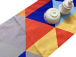 Digital Multicolor Triangle Pattern Table Runner - Image 3