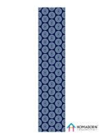Digital Blue Circle Pattern Table Runner - Image 2