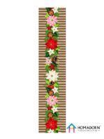 Digital Flowers Pattern Table Runner - Image 2