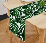 Digital Printed Leaves Pattern Table Runner