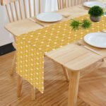 Digital Printed Yellow Table Runner
