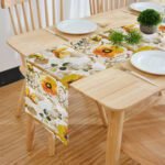 Digital Flower Designed Table Runner