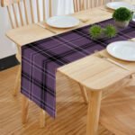 Digital Printed Purple Designed Table Runner