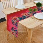 Digital Printed Red Table Runner