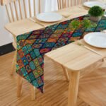 Digital Printed Multicolor Table Runner