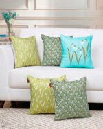 Artistic Printed Canvas Cushion Cover - Image 5