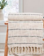 Premium All Season Grey Cotton Throw - Image 5