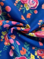 Digital Printed Blue Flower Design Table Runner - Image 2