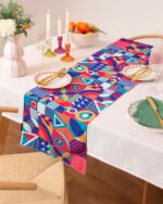 Digital Multicolor Printed Design Table Runner - Image 3
