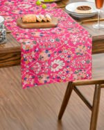 Digital Printed Pink Pattern Table Runner - Image 3