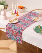Digital Printed Design Multicolor Table Runner - Image 4