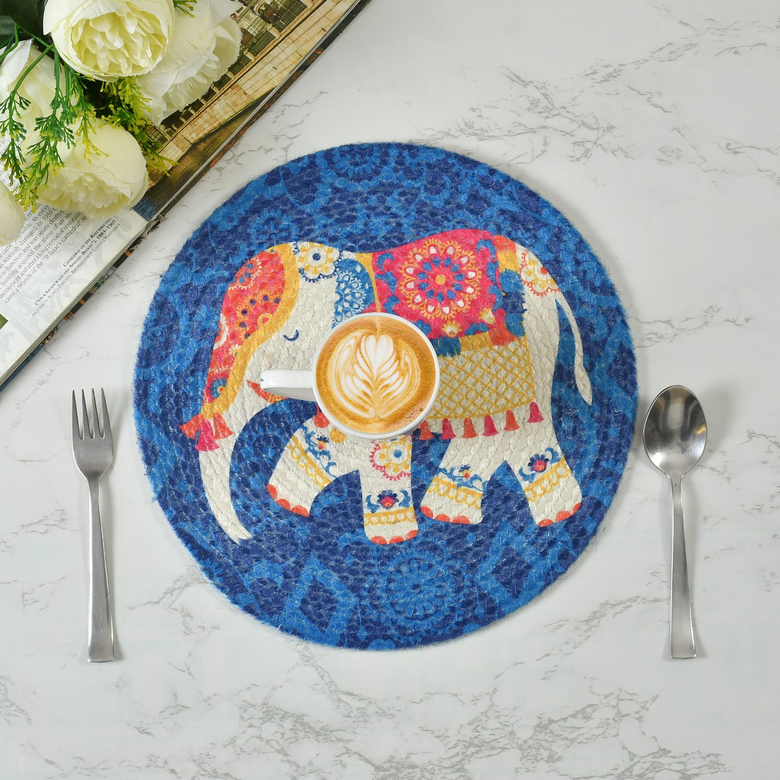 Round Decorative Printed Placemat