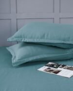 Premium Flat Ocean-Mist Bedsheet - Image 5