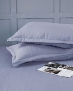 Premium Flat Frosted-Lilac Bedsheet - Image 5
