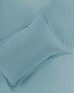 Premium Flat Icy-Teal Bedsheet - Image 3