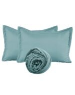 Premium Fitted Icy-Teal Bedsheet - Image 3