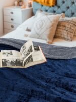 All Season Reversible Navy-Grey Blanket - Image 5