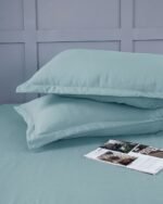 Premium Fitted Icy-Teal Bedsheet - Image 5