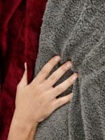 All Season Reversible Maroon-Grey Blanket - Image 4