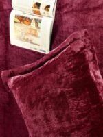 Warm Winter Elastic Maroon Bedsheet - Image 5