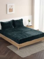 Warm Winter Elastic DarkGrey Bedsheet