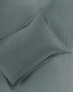 Premium Flat Smoky-Grey Bedsheet - Image 3
