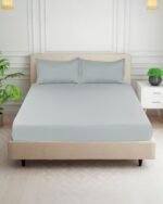 Premium Flat Slivery-Sage Bedsheet