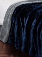 All Season Reversible Navy-Grey Blanket - Image 3