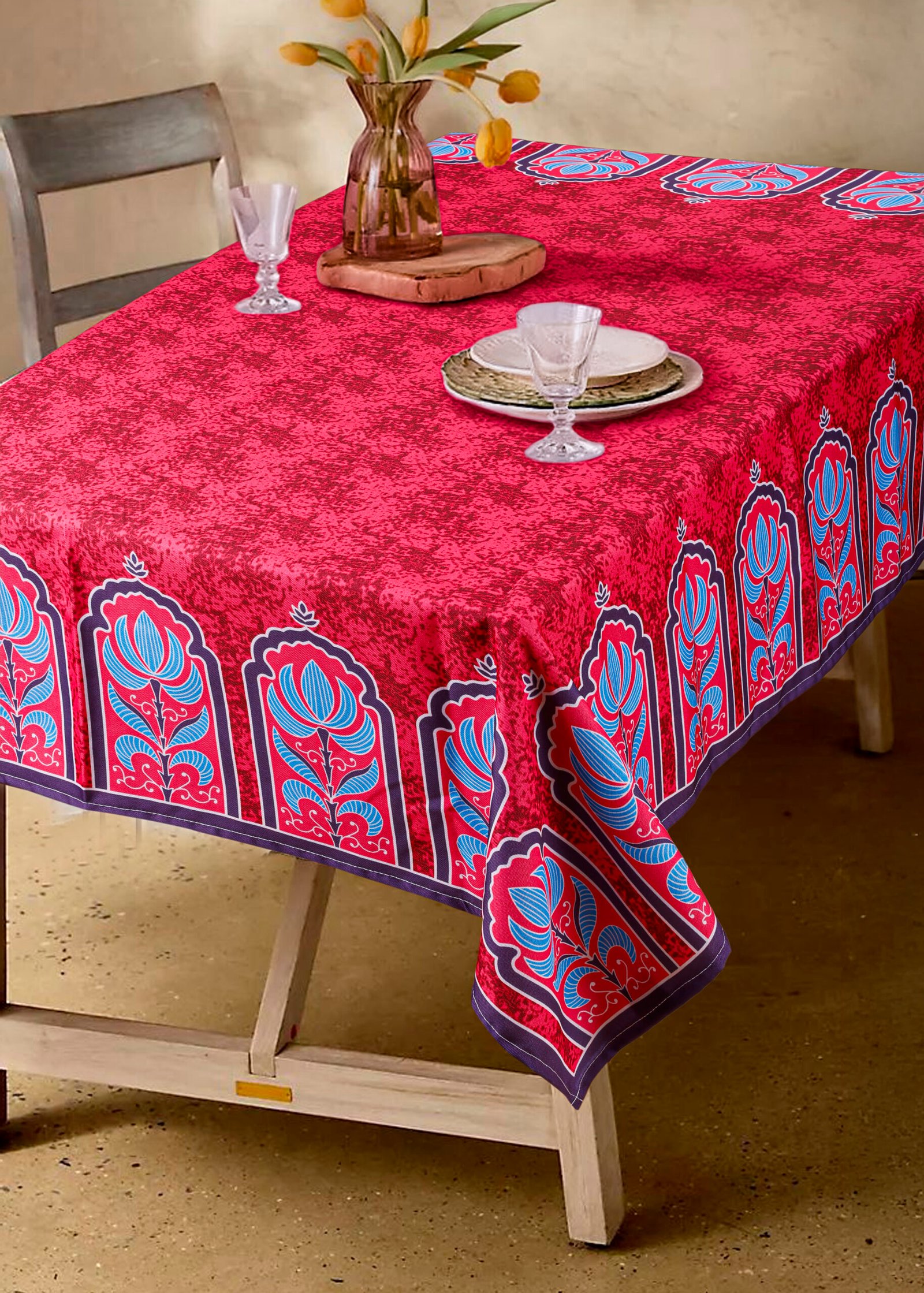 Modern Garden Digital Printed Table Cloth