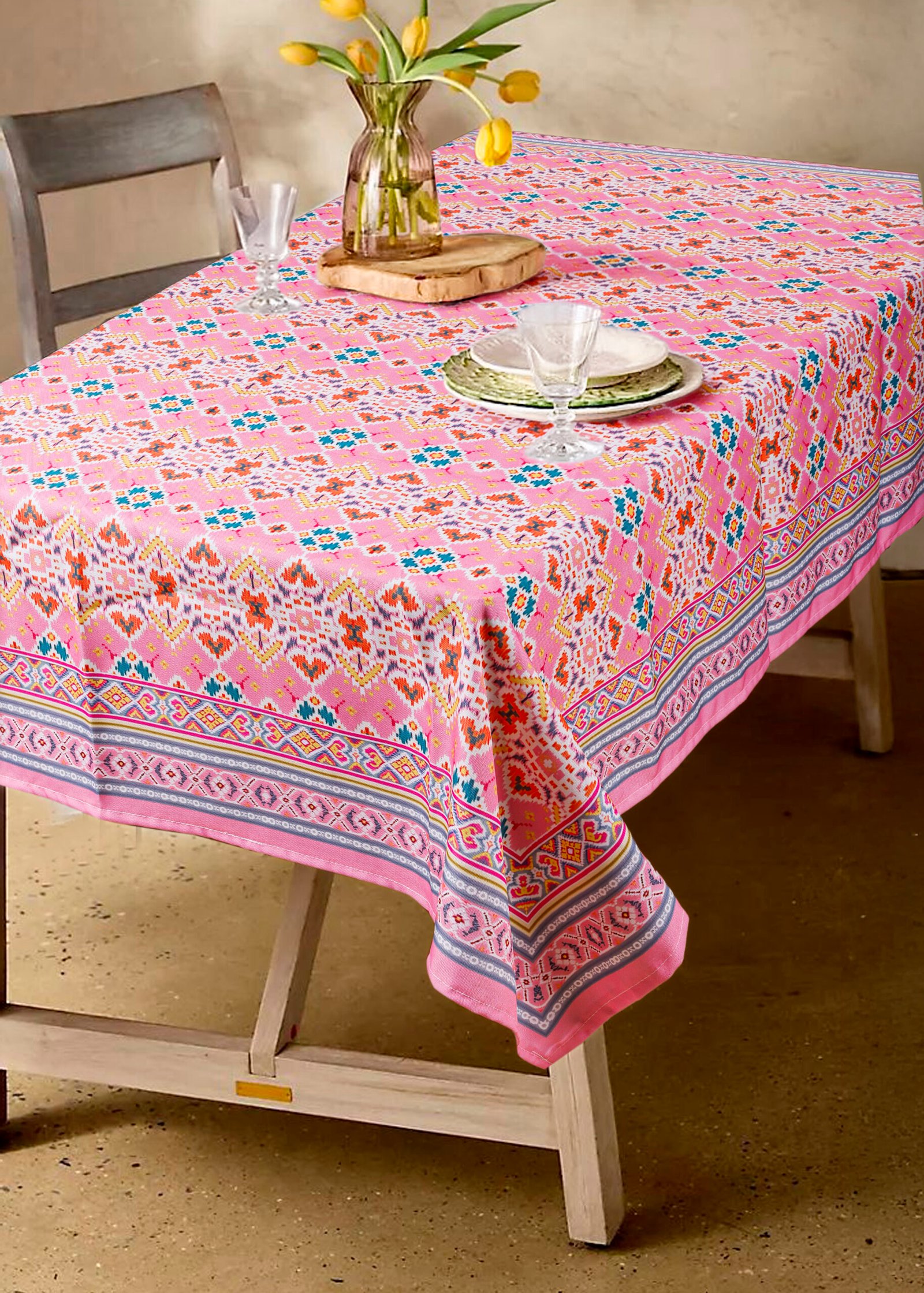Luxe Canvas Printed Table Cloth