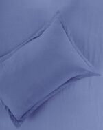 Premium Flat Lavender-Blue Bedsheet - Image 3