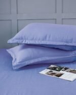 Premium Fitted Lavender-Blue Bedsheet - Image 5
