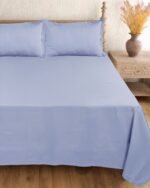 Premium Flat Frosted-Lilac Bedsheet - Image 2