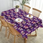 Cotton Feel Multicolor Digital Printed Table Cloth